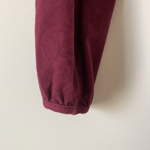 Altar’d State Burgundy Long Sleeve Romper - Picture 3 of 6